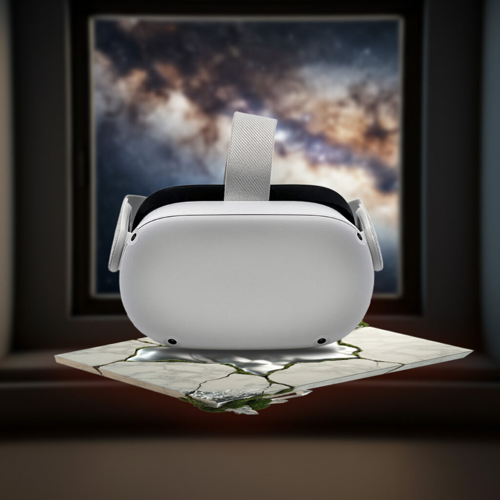 Casque de réalité virtuelle modèle 1 coloris blanc adaptable au console Nintendo switch et switch 2