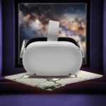 Casque de réalité virtuelle modèle 1 coloris blanc adaptable au console nintendo switch et switch 2